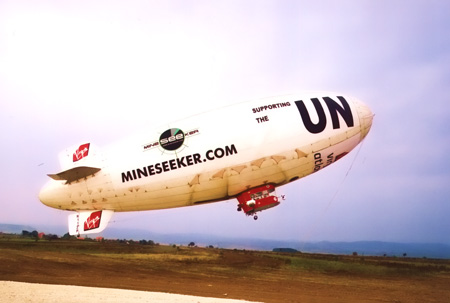 The Mineseeker AIrship in landmine detection trials over Kosovo